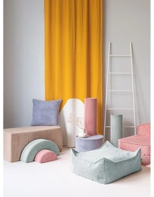 Светлокафяво велурено игрище от пяна 75x49x37 cm Rainbow Montessori – Wigiwama