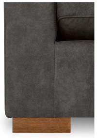 Антрацитен диван от изкуствена кожа 175 cm Hamburg – Scandic