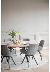 Сиви тапицирани трапезни столове в комплект 2 бр. Norwell – Rowico