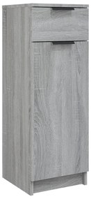 817058 vidaXL Шкаф за баня, сив сонома, 32x34x90 см, инженерно дърво