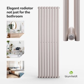 Blumfeldt Tallheo, 47 x 160, радиатор, радиатор за баня, тръбен радиатор, 1472 W, топла вода, 1/2