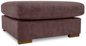 Тъмнокафява табуретка от изкуствена кожа Hamburg – Scandic