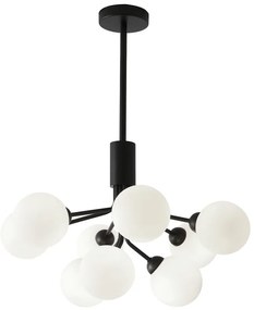 Черно-бяло висящо осветително тяло, височина 102 cm Musa - SULION