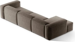 Кафяв ъглов диван (ляв ъгъл) Bergamo – Cosmopolitan Design