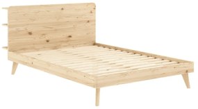 Двойно легло от борова дървесина с решетка 140x200 cm Retreat - Karup Design