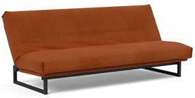 Оранжев сгъваем диван от рипсено кадифе 200 cm Fraction – Innovation