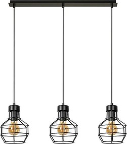 Пендел ТЕРМА, черен, 3xE27