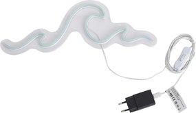 Неонова стенна лампа синя с LED - Wave
