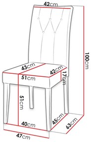 Стол Marcia S67 BK-Mple