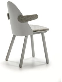 Сив стол с подлакътници Uma - Teulat