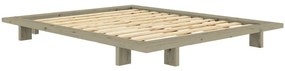 Светлозелено двойно легло 160x200 cm от масивен бор без табла с включена подматрачна рамка Japan – Karup Design