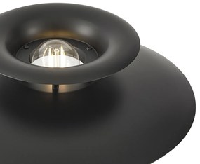 Ретро настолна лампа черна стомана 45 см - Pauly