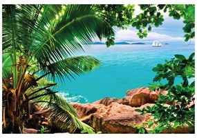 Самозалепващ тапет – Лодка в открито море