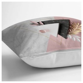 Калъфка за възглавница BW Мраморни триъгълници, 45 x 45 cm - Minimalist Cushion Covers