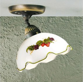 Kolarz 731.10.113 - Плафон NONNA 1xE27/75W/230V Ø 20 см винен/ягоден