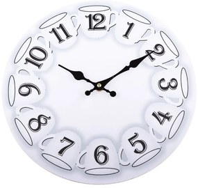 Дървен стенен часовник Чаши, ⌀ 34 cm - Dakls