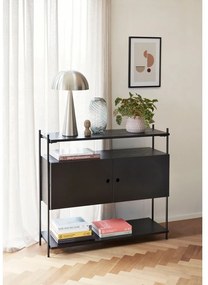 Ваза от сиво стъкло Lara, височина 28 cm - Hübsch