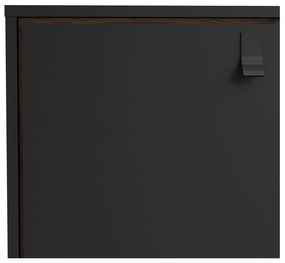 Черен скрин от декор от орех 150x72x40 cm Ry – Tvilum