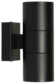 Модерна външна стенна лампа черна 2-светлина AR70 IP44 - Duo