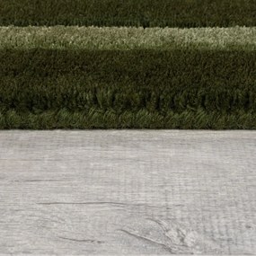 Тъмнозелен ръчно изработен вълнен килим 200x290 cm Gatsby – Flair Rugs