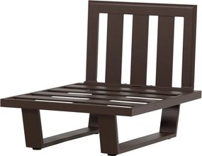 Кафяв градински стол метален/подплатен Bear – WOOOD