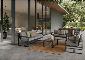 Сив алуминиев градински диван Merrigan – Bizzotto