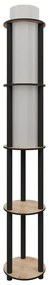 Подова лампа с рафтове NOTO 1xE27/40W/230V бежова/черна