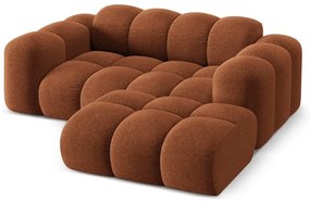 Теракотен шенилов ъглов диван (десен ъгъл) Treno – Cosmopolitan Design