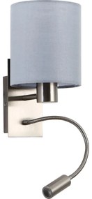 Brilagi - LED Гъвкав аплик 1xE27/25W/230V + LED/3W матов хром/сив