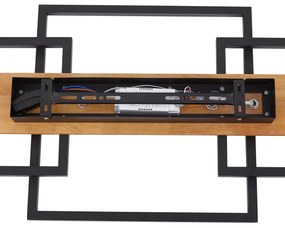 Дизайнерска таванна лампа черна квадратна с LED 3-степенно димиране 3-светлини - Nimue