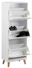 Бял шкаф за обувки с панти Mitra - Actona