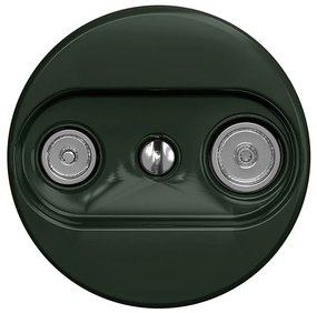 Kliklap - Ретро ТВ+R крайна розетка без рамка, зелена