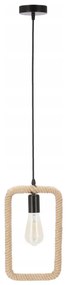 Подвесен полилей на кабел OSTOR 1xE27/40W/230V бежов/черен