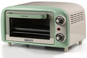 Електрическа фурна Ariete VINTAGE 3919/04, 800W, 10 л, 3 режима, До 230°C, Двойно термо стъкло, Таймер 60 мин, Зелен