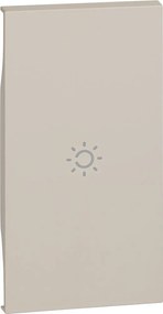 BTICINO Лицев панел за ключ със символ "лампа" 2 мод. цвят Крем LNow - KM01M2A