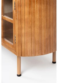 Маса за телевизор от масивно каучуково дърво в естествен цвят 150x55x38 cm Yaz – White Label