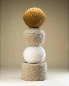 Кафява детска възглавница за диван от букле Ball – Wigiwama