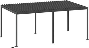 Електрическа беседка Hesperide Evora, Алуминий, Графит, 6x3.6 m