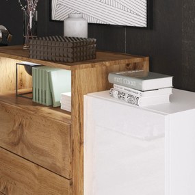 Бюфет UrbanIII -Натуралнобяло