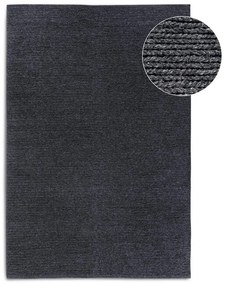 Тъмносив ръчно изработен вълнен килим 60x90 cm Francois – Villeroy&Boch