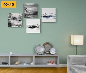 Комплект картини – Море в имитация на маслена живопис