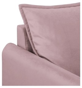 Кадифено кресло в цвят лавандула Juli – Ropez