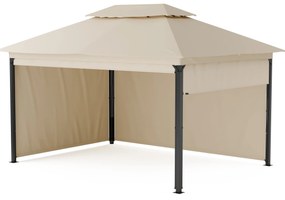 Blumfeldt Grandezza Cortina градинска беседка 3x4 м, устойчива на атмосферни влияния, прахово покритие, странични ролети