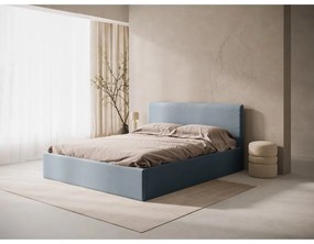 Светлосиня тапицирана табла за легло 150,5x100 cm Remo – Micadoni