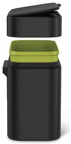 Матово черен контейнер за компостируеми отпадъци 4 л - simplehuman