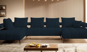 Ъглов диван Магнито Плюс-тъмен сив-десен