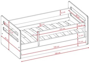 Детско легло Tomi-180 x 80