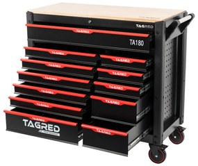 Работна количка XXL с 12 чекмеджета TA180