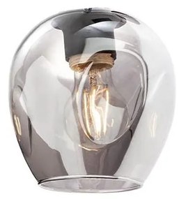 Redo - Резервен абажур за лампа, полилей PIERCE Ø 15 см черен/опушен