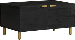 4017653 vidaXL Маса за кафе, черна, 80x50x40 см, инженерно дърво